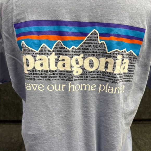 Patagonia blue  and Purple Short Sleeve Tee - Picture 4 of 6
